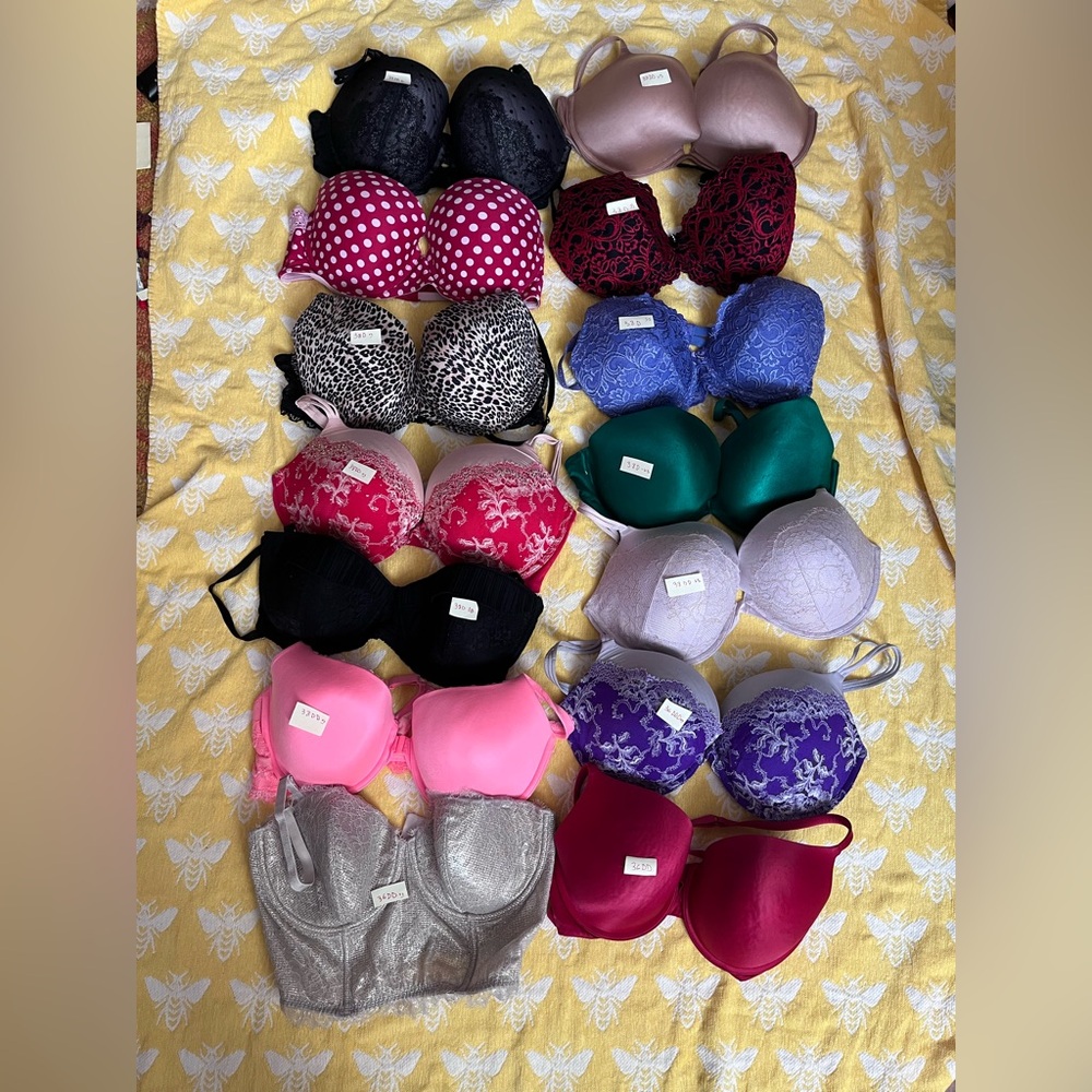 Assorted Women's Lace and Patterned Bras
